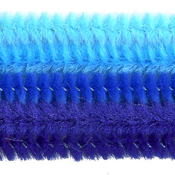 Art & Craft si Artizanat - Set SARMA PLUSATA albastru-bleu, 30 cm, 25 bete