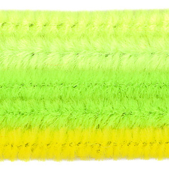 Art & Craft si Artizanat - Set SARMA PLUSATA galben-verde, 30 cm, 25 bete