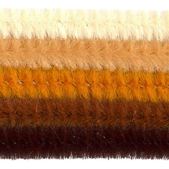 Art & Craft si Artizanat - Set SARMA PLUSATA maro-crem, 30 cm, 25 bete.