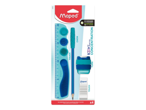 Rechizite Școlare - Set școală Maped Kidy Learn Concentration 4 piese