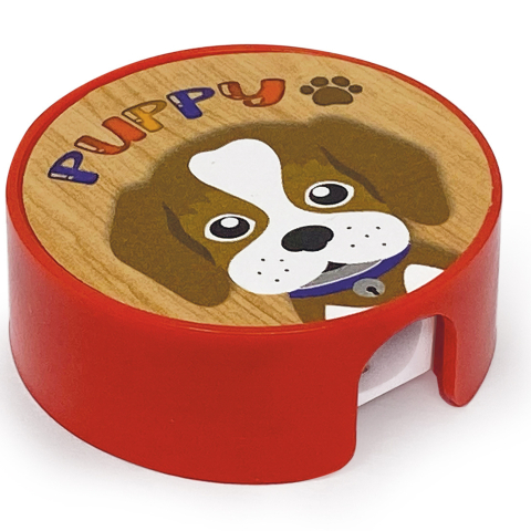 Set scolar Puppy (1 radiera, 1 ascutitoare, 1 rigla de 15 cm, 1 creion, 1 mini blocnotes), copii varsta 3 ani+,6 ani+,8 ani+ [1]