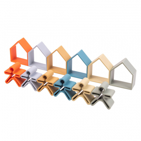 Jucării Montessori si Activități - Set senzorial openended cu 12 piese, nature, Dena Toys, 0-5 ani