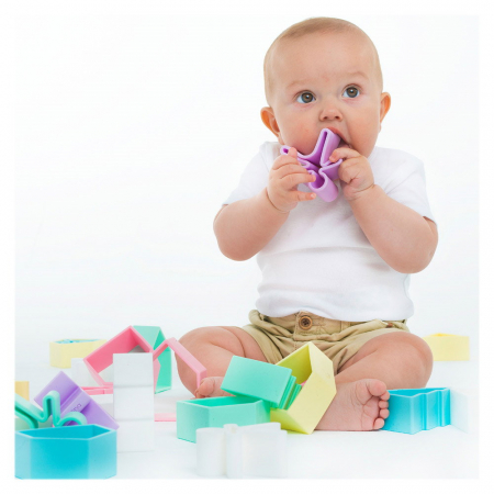 Set senzorial openended cu 12 piese, nordic, Dena Toys, 0-5 ani [2]