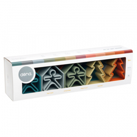Set senzorial openended cu 18 piese, nature, Dena Toys, 0-5 ani [5]