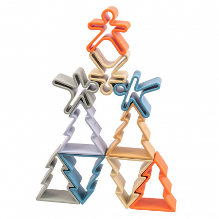 Set senzorial openended cu 18 piese, nature, Dena Toys, 0-5 ani [4]