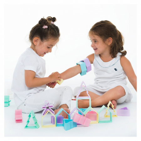 Set senzorial openended cu 18 piese, nordic, Dena Toys, 0-5 ani [1]