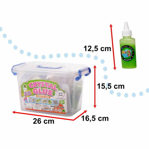 Slime 3D Crystal Glue – set creativ cu forme pentru figurine | Jucarie copii [3]