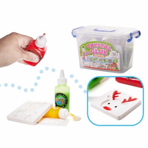 Slime 3D Crystal Glue – set creativ cu forme pentru figurine | Jucarie copii [5]