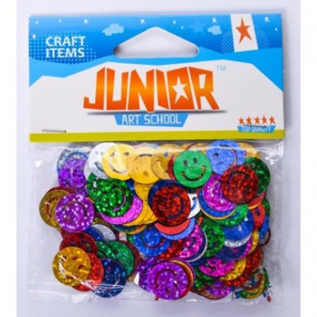 Art & Craft si Artizanat - Set smiley colorati, 15mm 14g