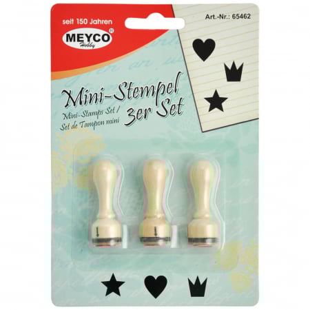 Art & Craft si Artizanat - Set stampile din lemn, modele diverse pentru dezvoltare motricitate.