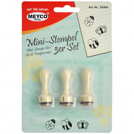 Art & Craft si Artizanat - Set stampile din lemn, modele diverse pentru dezvoltare motricitate.