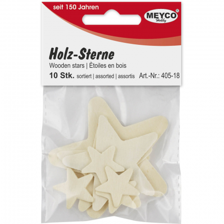 Set stelute din lemn natur, 10 bucati [3]