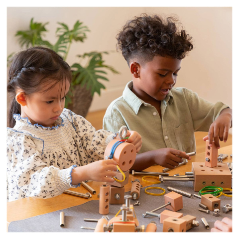 Set STEM pentru constructie de roboti, Guidecraft, copii varsta 3+ ani [2]