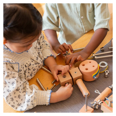 Set STEM pentru constructie de roboti, Guidecraft, copii varsta 3+ ani [3]