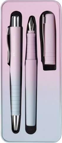 Set stilou m + pix xb poly flow roz-bleu faber-castell [0]