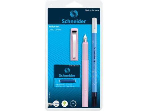 Rechizite Școlare - Set Stilou Schneider Ceod + Pic Corry + 6 patroane cerneală