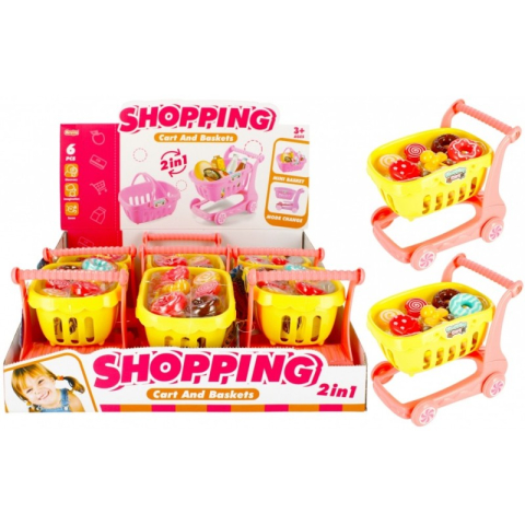 Carucioare, articole transport - Set supermarket - mini carucior de cumparaturi - accesorii incluse, MegaCreative 482944, 3+ ani