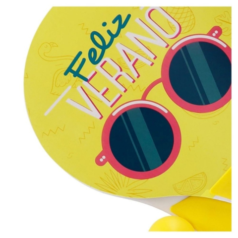 Set Tenis - de plaja, include 2 palete lemn, minge PVC, galben, 34x19x4cm, MegaCreative, 584835 [2]