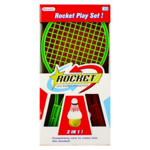 Jucării și Jocuri pentru copii - Set Tenis, include 2 rachete, minge, fluture, 18x39x1cm, 3+ ani, MegaCreative, 487439
