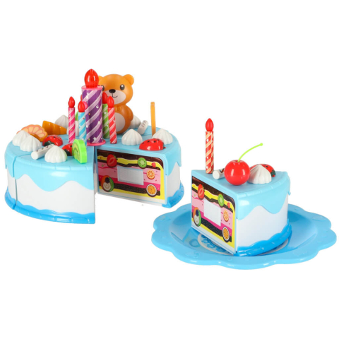 Tort aniversar de taiat copii 80 piese | Set bucatarie joaca 3+ [10]