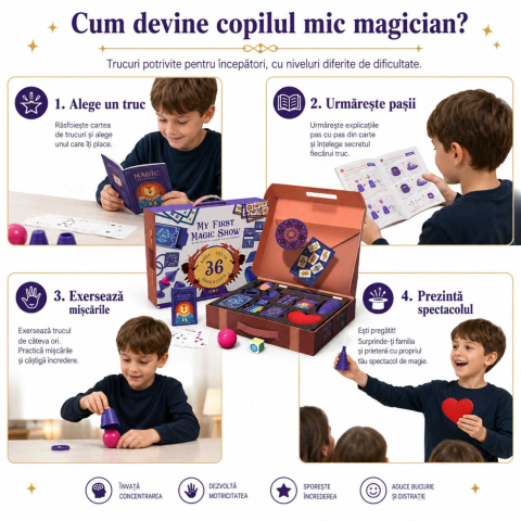 Set de Magie pentru copii, Micul Magician - Jucarii MiDeer [3]
