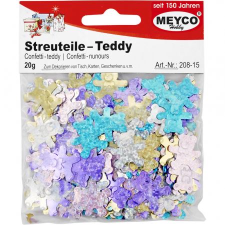 Art & Craft si Artizanat - Set ursuleti, inculori pastel, pentru activitati craft, 20 gr