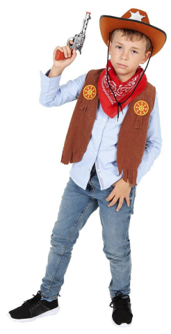 Îmbrăcăminte și accesorii - Set vesta & accesorii - Cowboy