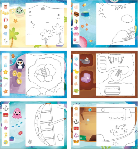 Set Water Magic de colorat: La mare cu Squishies [3]