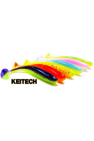 Shad Keitech Easy Shiner Chartreuse Red Flake PAL#01 10cm [1]
