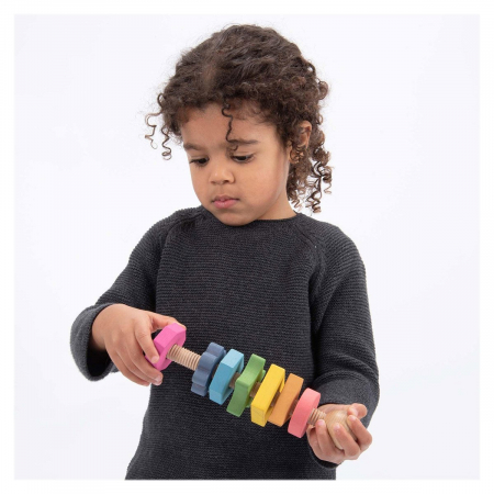 Shape Twister, joc de insurubare din lemn, TickiT, 1-4 ani [1]