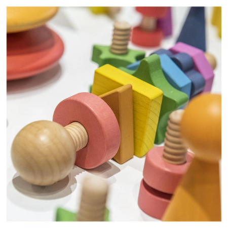 Shape Twister, joc de insurubare din lemn, TickiT, 1-4 ani [3]