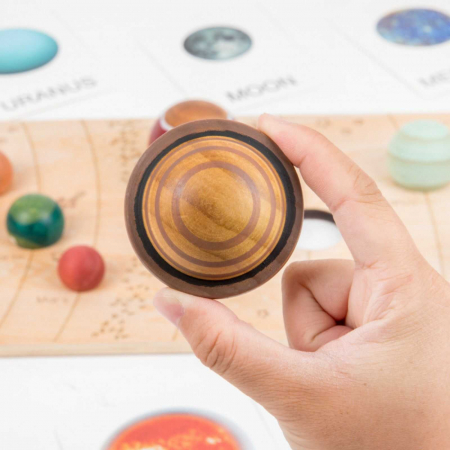 Puzzle din lemn cu piese 3D, mari cu Sistemul Solar [4]