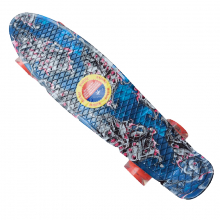 Skateboard cu lumini ⭐ Penny Board mini Graffiti Blue 55cm. [1]