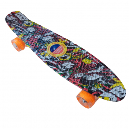 Skateboard cu lumini ⭐ Penny board mini Graffiti 55cm. [3]