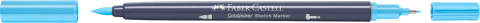 Sketch marker 2 capete albastru apa 164 goldfaber faber-castell [1]