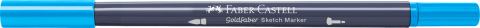 Sketch marker 2 capete albastru azur 449 goldfaber faber-castell [3]