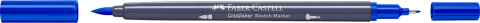 Sketch marker 2 capete albastru heliu roscat 151 goldfaber faber-castell [1]