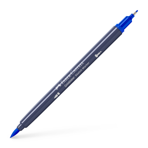 Birotică și Papetărie - Sketch marker 2 capete albastru heliu roscat 151 goldfaber faber-castell
