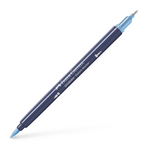 Birotică și Papetărie - Sketch marker 2 capete bleu porumbel inchis 453 goldfaber faber-castell