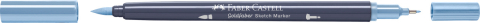 Sketch marker 2 capete bleu porumbel inchis 453 goldfaber faber-castell [1]
