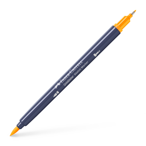 Birotică și Papetărie - Sketch marker 2 capete galben crom inchis 109 goldfaber faber-castell