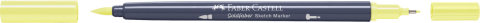 Sketch marker 2 capete galben deschis glazurat 104 goldfaber faber-castell [1]