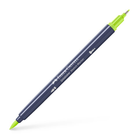 Birotică și Papetărie - Sketch marker 2 capete galben lime 207 goldfaber faber-castell