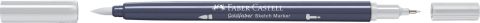 Sketch marker 2 capete gri neutru ii 332 goldfaber faber-castell [2]