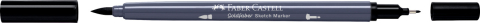 Sketch marker 2 capete negru 199 goldfaber faber-castell [1]