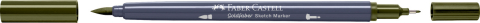 Sketch marker 2 capete olive galbui 173 goldfaber faber-castell [2]