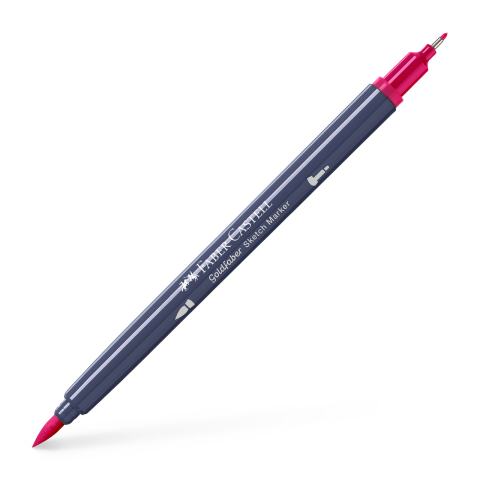 Birotică și Papetărie - Sketch marker 2 capete roz carmin 127 goldfaber faber-castell