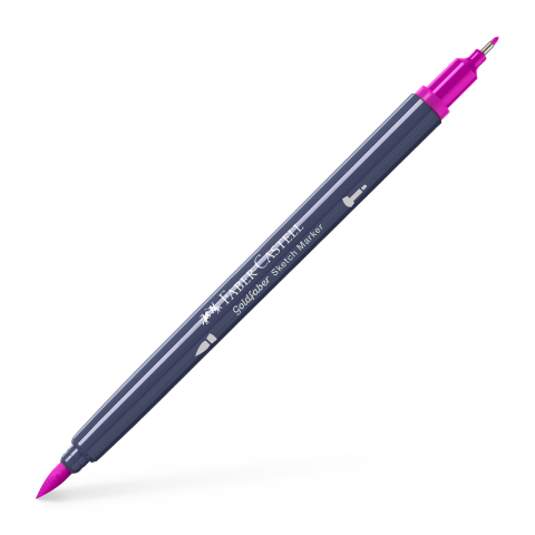 Birotică și Papetărie - Sketch marker 2 capete roz purpuriu mediu 125 goldfaber faber-castell