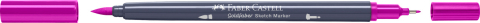 Sketch marker 2 capete roz purpuriu mediu 125 goldfaber faber-castell [1]