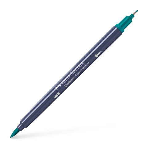 Birotică și Papetărie - Sketch marker 2 capete verde cobalt inchis 313 goldfaber faber-castell